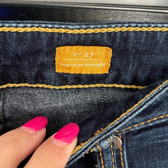 Pilcro And The Letterpress Low Waist Straight Leg Jeans Size 27 - Picture 4 of 8